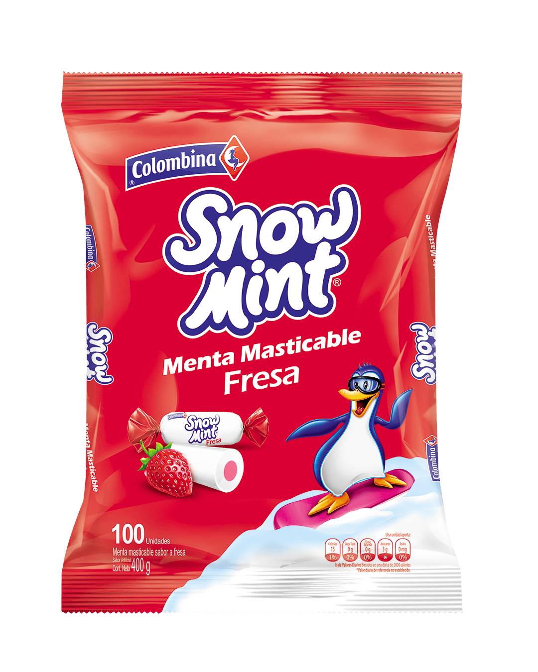 SNOW MINT FRESA PQT