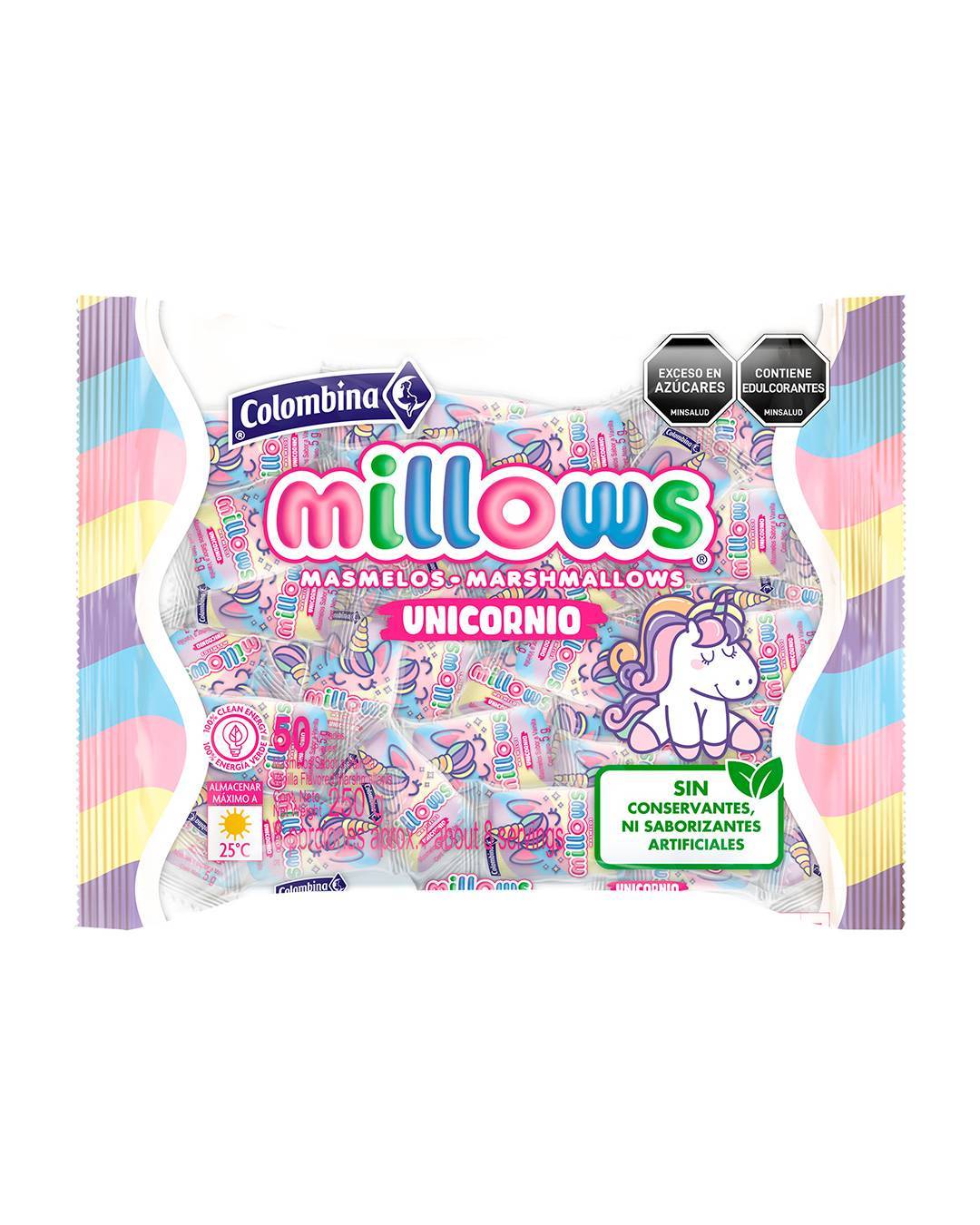 MILLOWS UNICORNIO PQTE*50