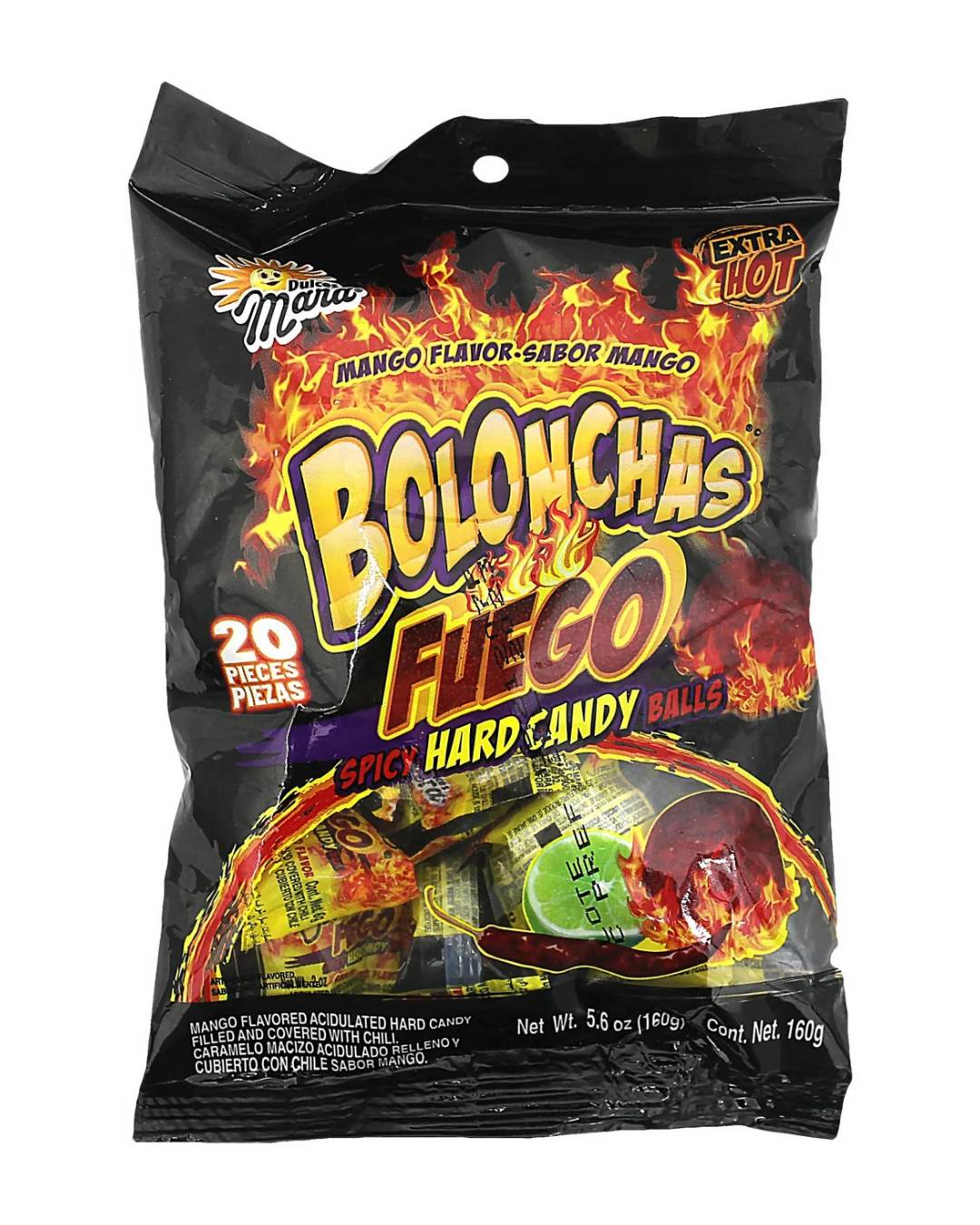 BOLONCHAS MANGO FUEGO *20