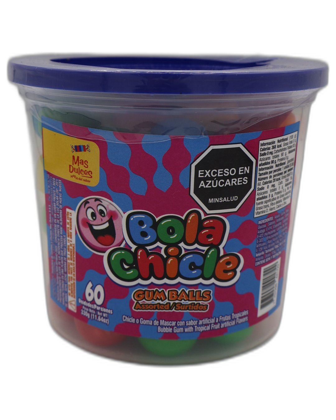 BOLA CHICLE SURTIDA *60