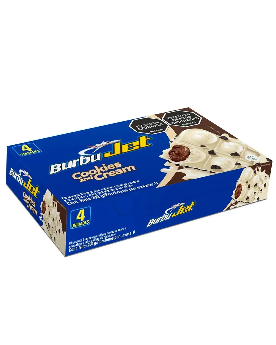 BURBUJET COOKIES AND CREAM DP*4