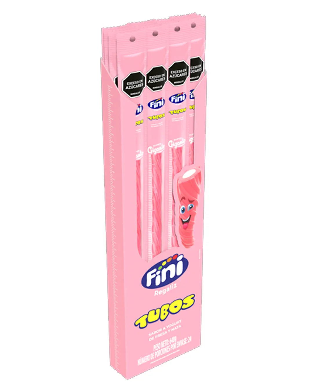 FINI TUBOS SABOR FRESA Y NATA *24 UNDS