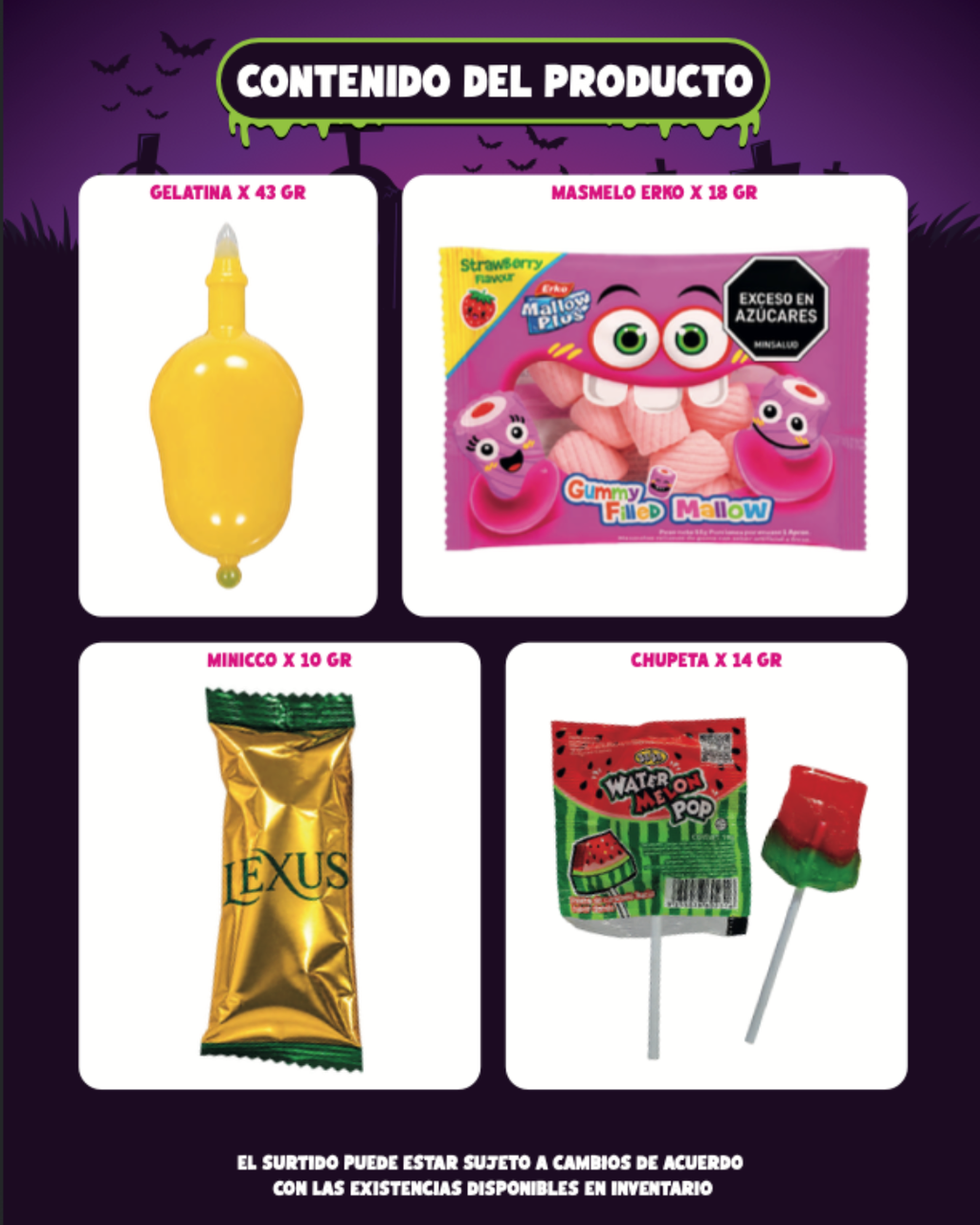 ESTUCHE PELUCHE HALLOWEEN 80GR