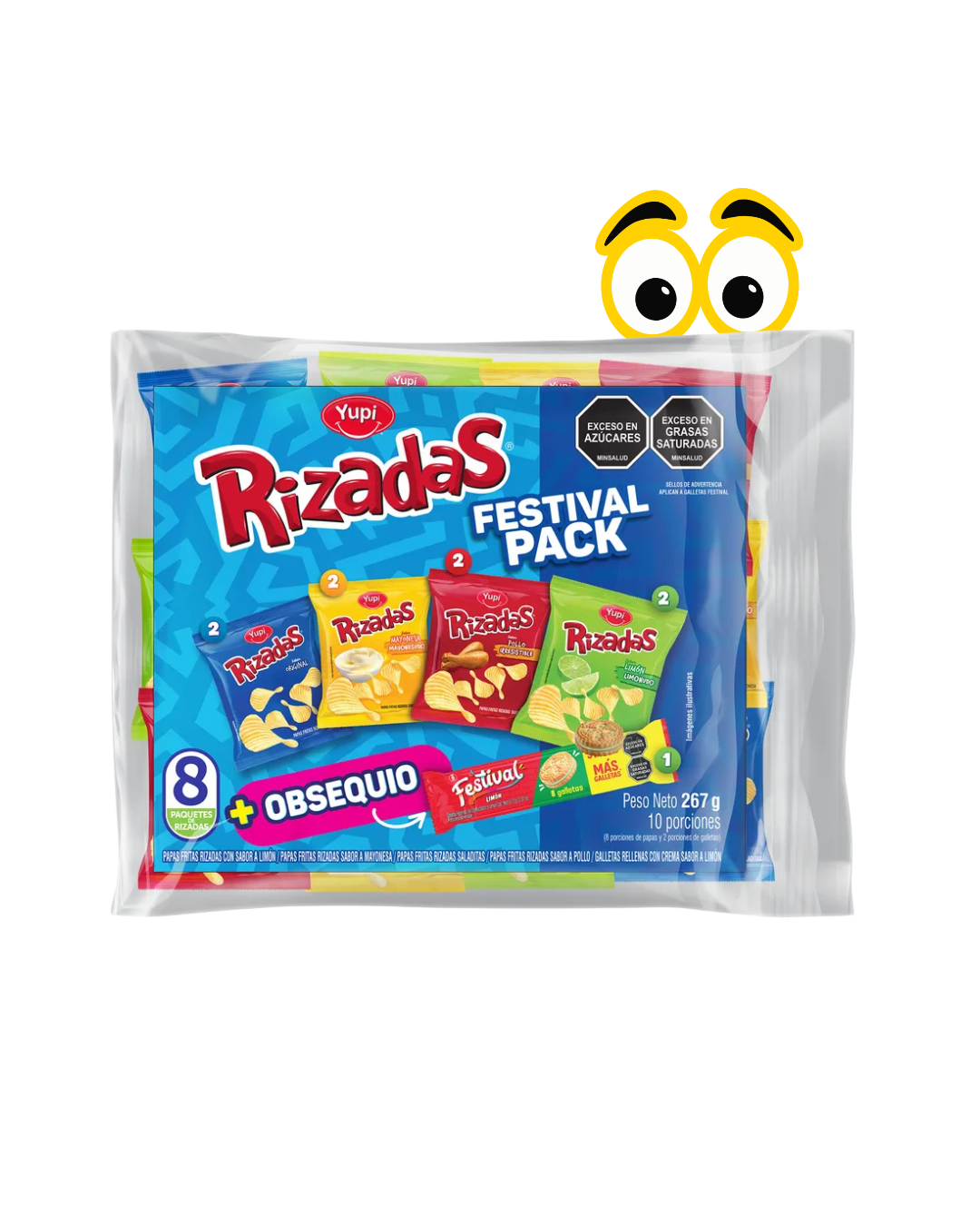YUPI RIZADAS *8 CON OBSEQUIO