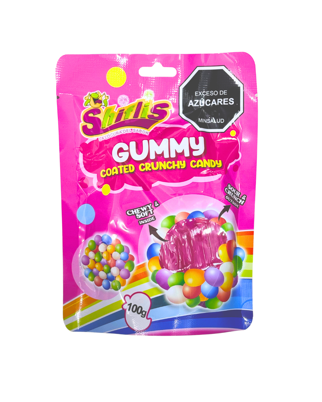 SHIFLIS GUMMY COATED CRUNCHY 100GR